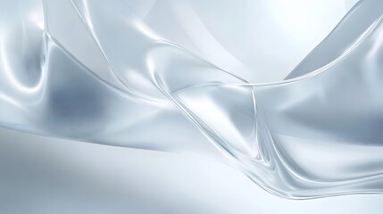 Aufkleber - Mesmerizing abstract background featuring a captivating mercury inspired fluid texture with flowing silver waves smooth curves and a sleek contemporary design  This dynamic