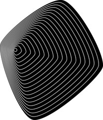 Aufkleber - Dynamic amorphous shapes with blend effect. Modern design