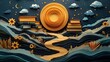 © zuriya - paper cut art showing the concept of lifelong learning, featuring layered books, gears, and paths symbolizing an ongoing educational journey.