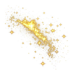 Wall Mural - png a vector glowing gold light effect lights illustration design.