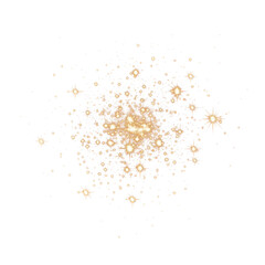 Wall Mural - png a vector glowing gold light effect illustration astronomy night.