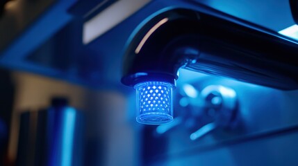 Poster - water filter system s indicator light, signaling when it time to replace the filter, ensuring continuous, clean water.