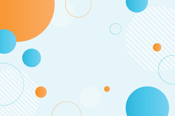 Wall Mural - minimalist memphis style geometric background