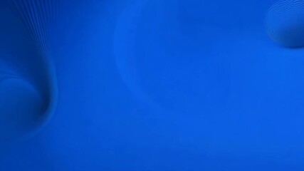 Poster - dynamic blue backdrop with swirling organic forms and contemporary minimalist aesthetics