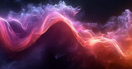 Wall Mural - Abstract cosmic energy waves
