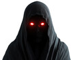 © Alice a. - shadowy ghost figure with glowing red eyes evokes sense of mystery and fear. This eerie presence is perfect for Halloween or horror themed projects