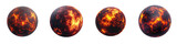 Dramatic Fiery Glowing Celestial Orb in Cosmic Space with Intense Atmospheric Flares and Plasma Eruptions  Apocalyptic and Ominous Futuristic Fantasy Cosmic Concept