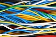 © New Africa - Many colorful electrical wires as background, closeup