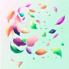 Poster - A seamless vector background featuring vibrant autumn leaves in warm hues of orange, red, and yellow, creating a cozy seasonal atmosphere.

