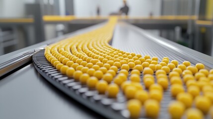 Poster - Advanced food-grade conveyor belt cleaning system with non-toxic sanitizing solution and efficient drying.