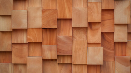 Aufkleber - Light brown beech hardwood wall texture for interior and architectural design