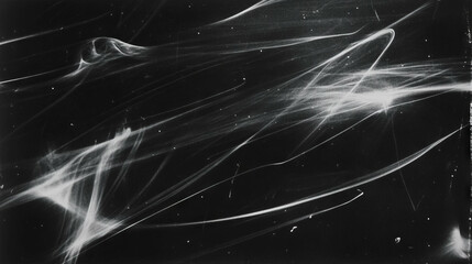 Poster - Abstract black chalkboard texture with dynamic chalk strokes for creative design