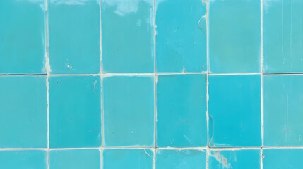 Poster - Light blue rectangular tile texture for interior design and backgrounds