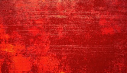 Aufkleber - vivid textured red canvas with brush strokes, ideal for modern art background and abstract design projects