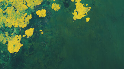 Aufkleber - Vibrant yellow green moss texture on bark for nature and design inspiration