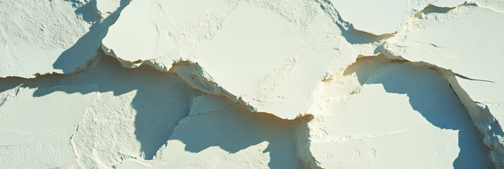 Aufkleber - Textured light plaster surface with deep grooves for interior design and architecture