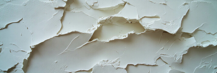 Aufkleber - Textured plaster surface with deep grooves for architectural design inspiration