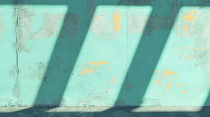 Poster - Glowing graffiti on concrete texture with sunlit modern design elements