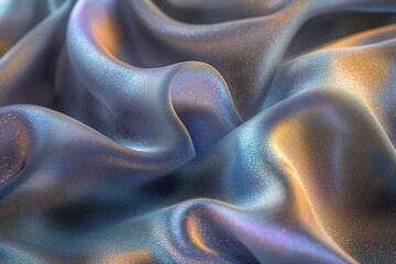 Poster - High-quality image of fabric with reflective surface, suitable for use in product design or textile-related projects