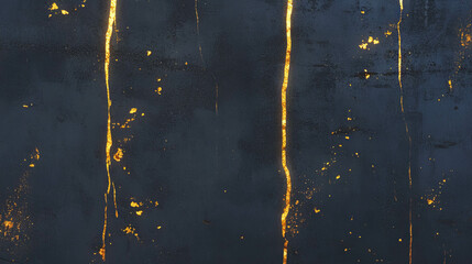 Poster - Abstract concrete texture with subtle gold accents for creative designs