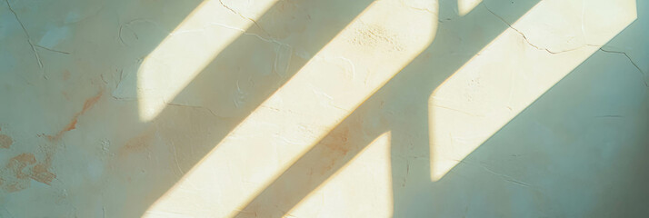 Poster - Subtle imperfections on cream wall with light and shadow play for design and texture concepts