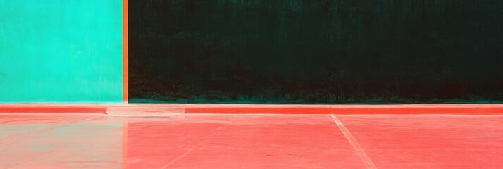 Poster - Vibrant crimson and black wall texture scene for creative design
