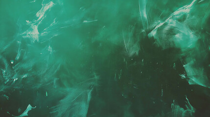 Poster - Abstract texture of dark green chalkboard with faint chalk marks for background design