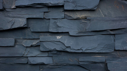 Poster - Dark grey slate texture with subtle black layer for design and background use
