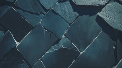 Aufkleber - Dark grey slate tile ceramic wall texture for architectural and interior design