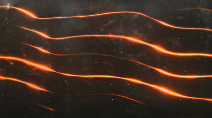 Poster - Atmospheric neon light patterns on dark textured wall for modern design