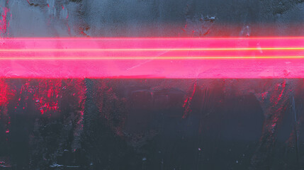 Poster - Neon light on dark textured wall design for modern art and decor