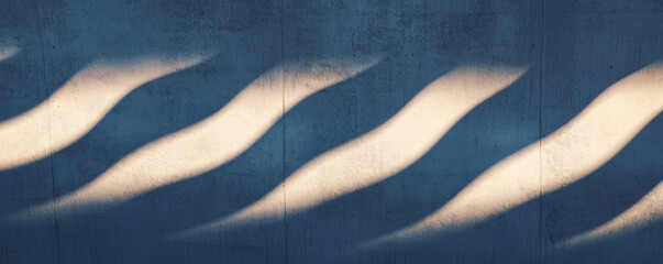 Poster - Dramatic light and shadow patterns on wavy concrete texture