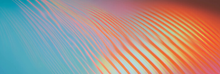 Poster - Vivid diagonal gradient stripes in dynamic abstract design