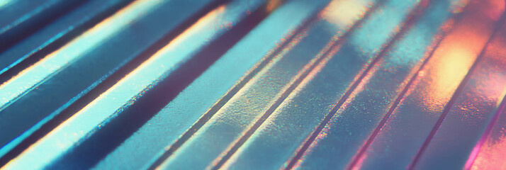 Poster - Diagonal stripes with grainy texture in vibrant colors for artistic design