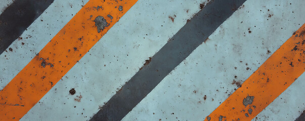 Poster - Industrial design with diagonal stripes on textured concrete surface for modern background