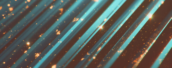 Poster - Abstract diagonal grainy stripe texture with sparkling highlights