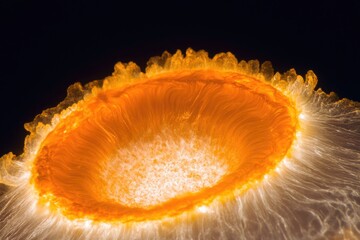 Poster - A close-up shot of an orange slice, perfect for food or health-related uses
