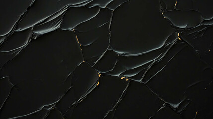 Aufkleber - Texture of dry cracked thin mud wall with unique dark patterns for artistic design