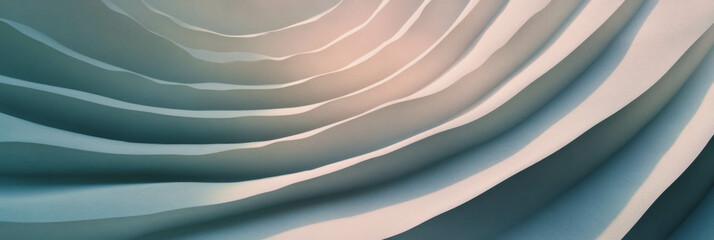Aufkleber - Subtle grey plaster texture with elegant wavy lines for interior design