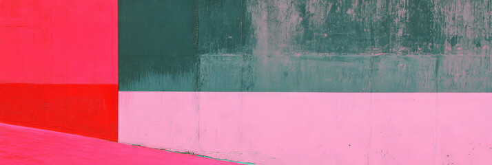 Poster - Abstract urban texture of fuchsia and grey wall with vibrant colors for modern design