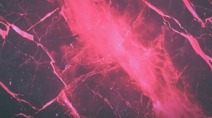 Poster - Glossy fuchsia pink marble texture with light accents for background and design