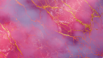 Poster - Glossy pink marble texture with subtle patterns for interior design and decoration