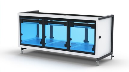 Poster - Multi-stage filter cleaning unit with an integrated sanitization process and air drying function.