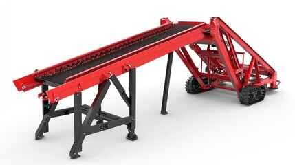 Poster - Portable conveyor belt cleaning machine with ergonomic design, ideal for industrial maintenance.