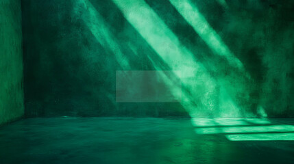 Poster - Green chalkboard texture with shadow effects for background design and visual concepts
