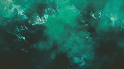 Poster - Abstract green chalkboard texture with dark chalk shadows for background design