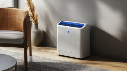 Poster - Smart filter cleaning machine with AI-controlled airflow adjustment and real-time diagnostics.