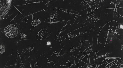 Poster - Abstract grey chalkboard texture with erased areas for backgrounds and design
