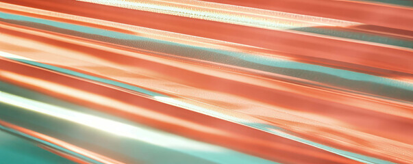 Poster - Abstract texture of horizontal subtle stripes in soft pastel colors for background design