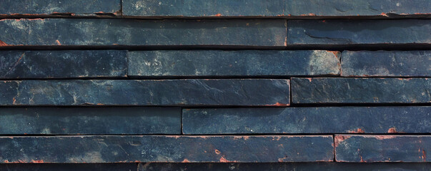 Poster - Rustic horizontal brick texture for architectural design and backgrounds